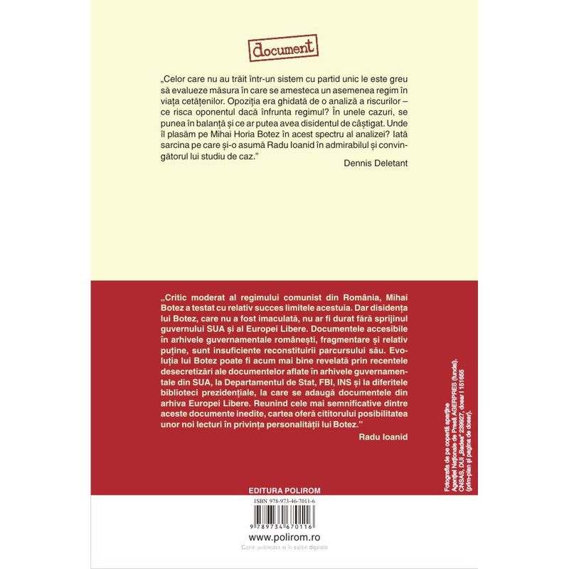 Carti si Birotica - Carti - Istorie - Mihai Botez. Trei schite de portret - Radu Ioanid - Infinity.ro