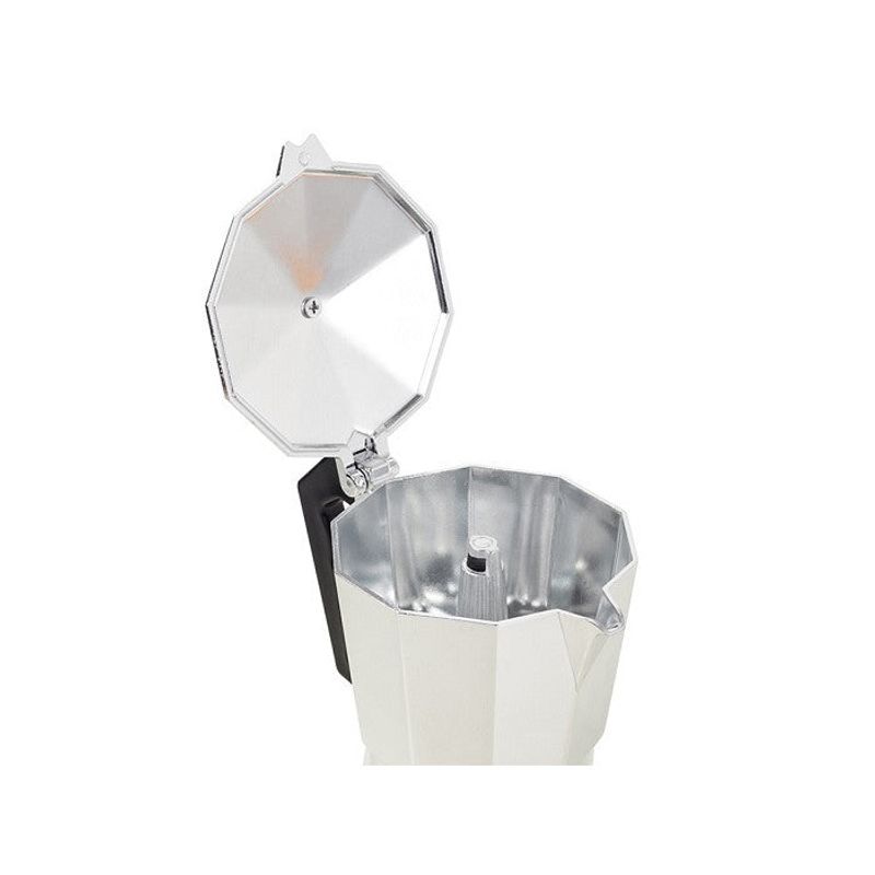 Casa si Gradina - Bucatarie si vesela - Vase pentru gatit - Espressoare pentru aragaz - Filtru de cafea Moka 150ml-3 Cafele,Pentru aragaz pe gaz si electric - Argintiu - Infinity.ro