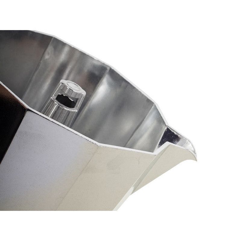 Casa si Gradina - Bucatarie si vesela - Vase pentru gatit - Espressoare pentru aragaz - Filtru de cafea Moka 150ml-3 Cafele,Pentru aragaz pe gaz si electric - Argintiu - Infinity.ro