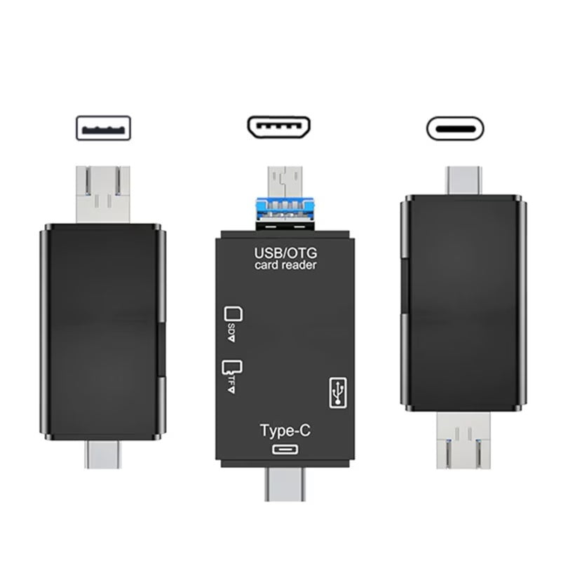 TV, Audio-Video si Foto - Aparate foto si accesorii - Accesorii foto si video - Card reader - Cititor de Carduri USB, USB Tip-C 3.1, Micro USB, Card SD, MicroSD/TF - Negru - Infinity.ro