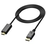 Laptop, Telefoane si Tablete - Laptopuri si accesorii - Accesorii Laptop - Incarcatoare laptop - Cablu Adaptor DisplayPort la HDMI pentru Laptop/PC,Lungime 1,8 m - Negru - Infinity.ro