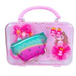 Jucarii, Copii si Bebe - Jucarii si jocuri - Jucarii de rol - Frumusete, bijuterii si accesorii fetite - Accesorii frumusete in gentuta roz - Infinity.ro