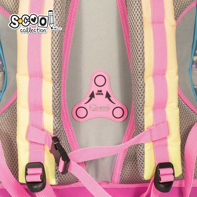 Carti si Birotica - Rechizite - Rucsacuri si genti scolare - Ghiozdan anatomic HAPPINESS, 38 x 39 x 19.5 cm - S-COOL - Infinity.ro