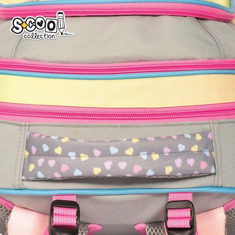 Carti si Birotica - Rechizite - Rucsacuri si genti scolare - Ghiozdan anatomic HAPPINESS, 38 x 39 x 19.5 cm - S-COOL - Infinity.ro