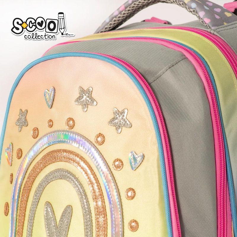 Carti si Birotica - Rechizite - Rucsacuri si genti scolare - Ghiozdan anatomic HAPPINESS, 38 x 39 x 19.5 cm - S-COOL - Infinity.ro