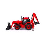 Jucarii, Copii si Bebe/Jucarii si jocuri/Vehicule si jucarii cu telecomanda/Masinute - Tractor-excavator cu incarcator, 31 x 15 x 14.5 cm, Polesie - Infinity.ro