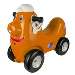Jucarii, Copii si Bebe - Jucarii si jocuri - Jucarii de exterior - Masinute si vehicule pentru copii - Catel cu roti, portocaliu - ROBENTOYS - Infinity.ro