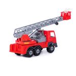 Jucarii, Copii si Bebe - Jucarii si jocuri - Vehicule si jucarii cu telecomanda - Masinute - Camion pompieri + elevator - Supertruck, 45 x 16.5 x 26 cm, Polesie - Infinity.ro
