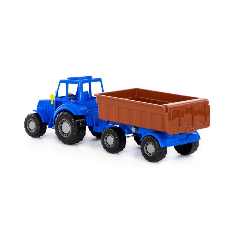Jucarii, Copii si Bebe - Jucarii si jocuri - Vehicule si jucarii cu telecomanda - Masinute - Tractor cu remorca, Altay, 58 x 17 x 18 cm, Polesie - Infinity.ro