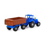 Jucarii, Copii si Bebe - Jucarii si jocuri - Vehicule si jucarii cu telecomanda - Masinute - Tractor cu remorca, Altay, 58 x 17 x 18 cm, Polesie - Infinity.ro