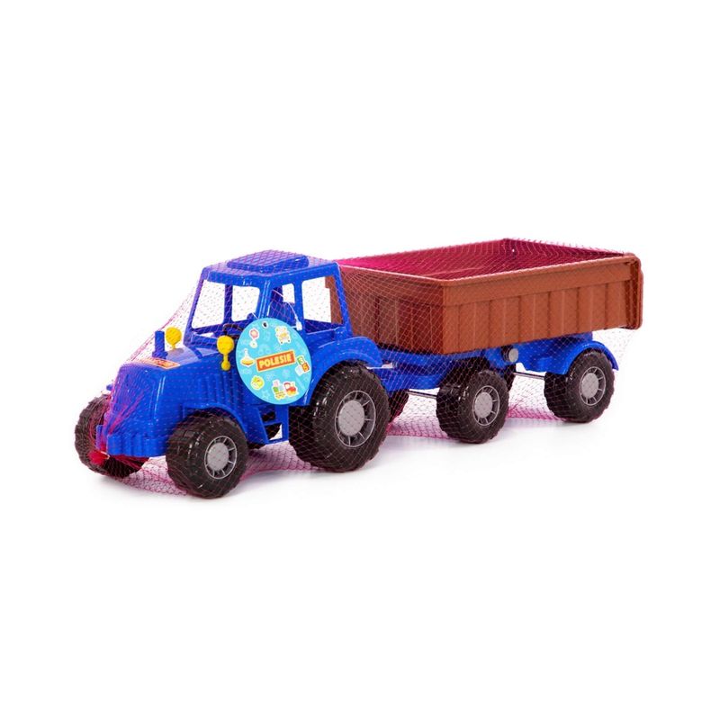 Jucarii, Copii si Bebe - Jucarii si jocuri - Vehicule si jucarii cu telecomanda - Masinute - Tractor cu remorca, Altay, 58 x 17 x 18 cm, Polesie - Infinity.ro
