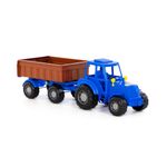Jucarii, Copii si Bebe - Jucarii si jocuri - Vehicule si jucarii cu telecomanda - Masinute - Tractor cu remorca, Altay, 58 x 17 x 18 cm, Polesie - Infinity.ro