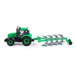 Jucarii, Copii si Bebe - Jucarii si jocuri - Vehicule si jucarii cu telecomanda - Masinute - Tractor cu plug, cu frictiune, 45.5 x 11.5 x 14.5 cm, Polesie - Infinity.ro