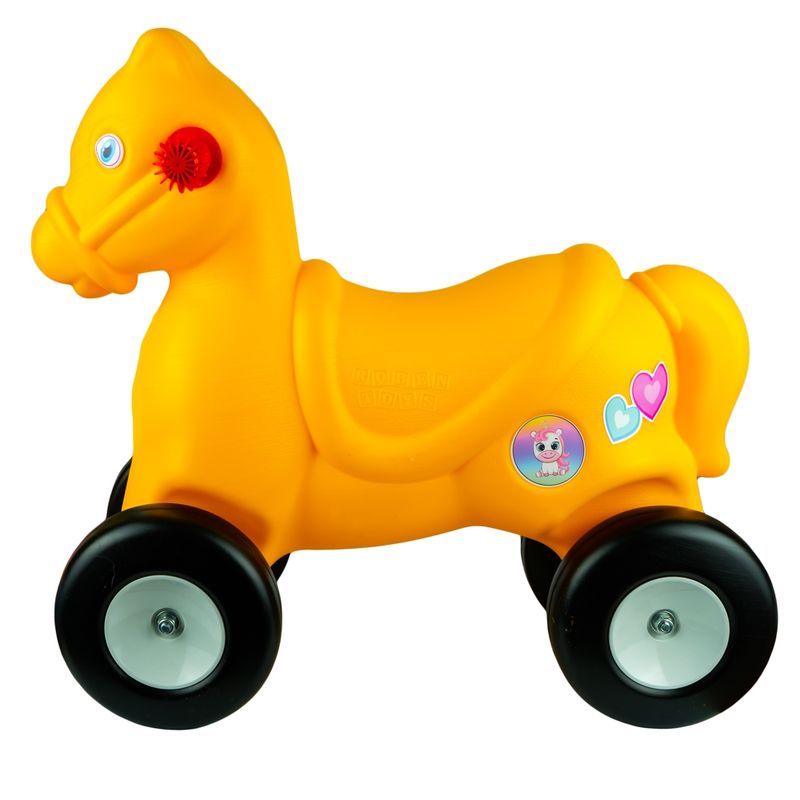 Jucarii, Copii si Bebe - Jucarii si jocuri - Jucarii de exterior - Balansoare copii - Calut balansoar 2 in 1, galben - ROBENTOYS - Infinity.ro