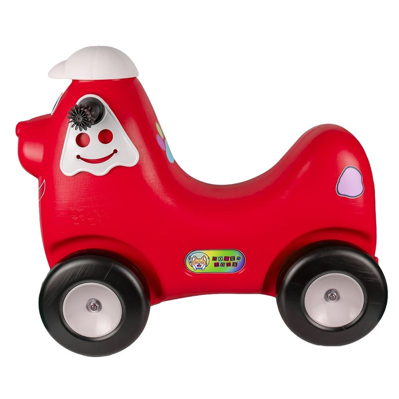 Jucarii, Copii si Bebe - Jucarii si jocuri - Jucarii de exterior - Balansoare copii - Catel balansoar 2 in 1, rosu - ROBENTOYS - Infinity.ro