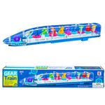 Jucarii, Copii si Bebe - Jucarii si jocuri - Vehicule si jucarii cu telecomanda - Trenulete de jucarie - Trenulet, carcasa transparenta, cu lumina si sunet - Infinity.ro