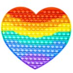 Jucarii, Copii si Bebe - Jucarii si jocuri - Jucarii & jocuri educative - Jucarii interactive - Jucarie senzoriala, antistres, curcubeu, XXL, 30 x 27.5 x 1.5 cm - Inimioara - Infinity.ro