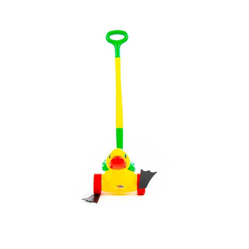 Jucarii, Copii si Bebe - Jucarii si jocuri - Jucarii bebelusi - Jucarii de tras/impins - Ratusca de impins, 60 x 18 x 26, Polesie - Infinity.ro