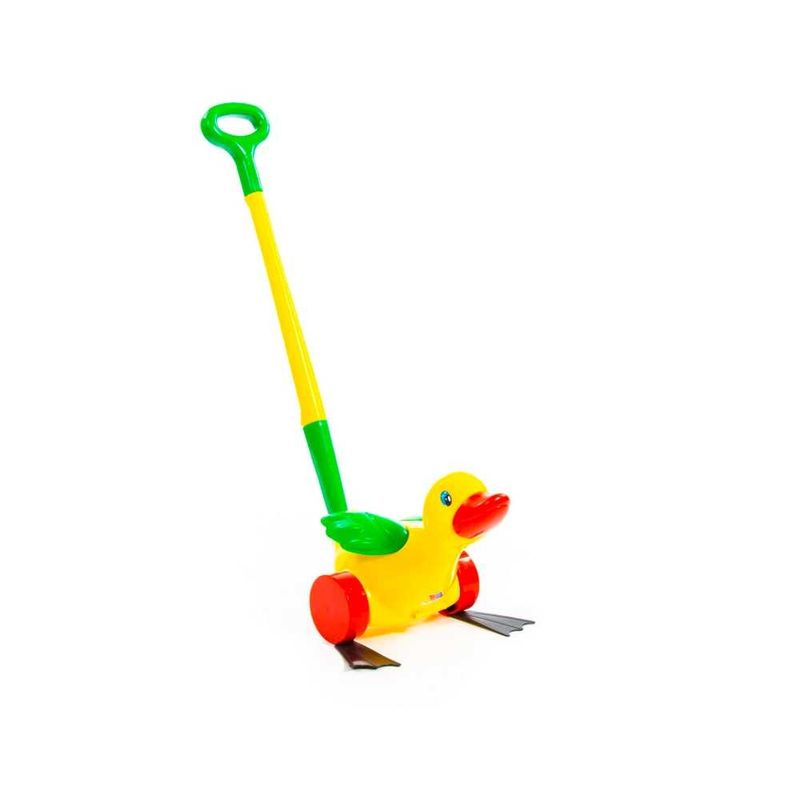 Jucarii, Copii si Bebe - Jucarii si jocuri - Jucarii bebelusi - Jucarii de tras/impins - Ratusca de impins, 60 x 18 x 26, Polesie - Infinity.ro