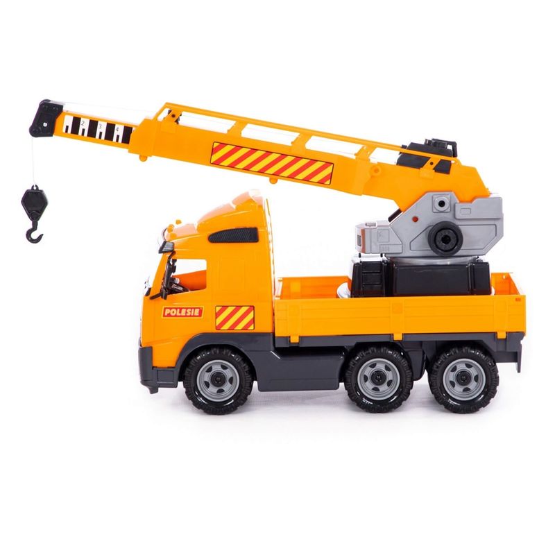 Jucarii, Copii si Bebe - Jucarii si jocuri - Vehicule si jucarii cu telecomanda - Utilaje constructie de jucarie - Camion cu macara - Volvo PowerTruck, 72 x 19 x 32 cm, Wader - Infinity.ro