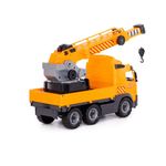 Jucarii, Copii si Bebe - Jucarii si jocuri - Vehicule si jucarii cu telecomanda - Utilaje constructie de jucarie - Camion cu macara - Volvo PowerTruck, 72 x 19 x 32 cm, Wader - Infinity.ro