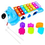 Jucarii, Copii si Bebe - Jucarii si jocuri - Jucarii de rol - Instrumente muzicale de jucarie - Xilofon, Ursulet + forme educative - Infinity.ro