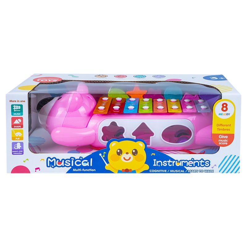 Jucarii, Copii si Bebe - Jucarii si jocuri - Jucarii de rol - Instrumente muzicale de jucarie - Xilofon, Ursulet + forme educative - Infinity.ro