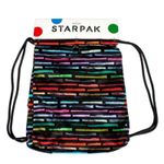 Fashion, accesorii si bijuterii - Copii - Accesorii copii - Genti si rucsacuri copii - Sac sport Art Stripes, 46 x 35.5 cm - STARPAK - Infinity.ro