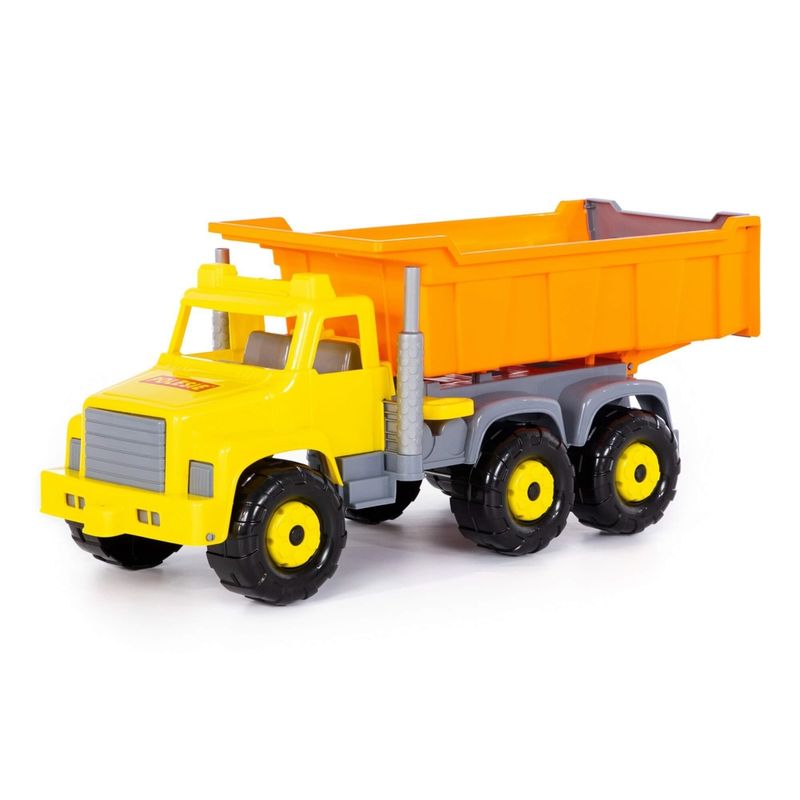 Jucarii, Copii si Bebe - Jucarii si jocuri - Vehicule si jucarii cu telecomanda - Utilaje constructie de jucarie - Camion - Supergigant, 81 x 32 x 33 cm, Polesie - Infinity.ro