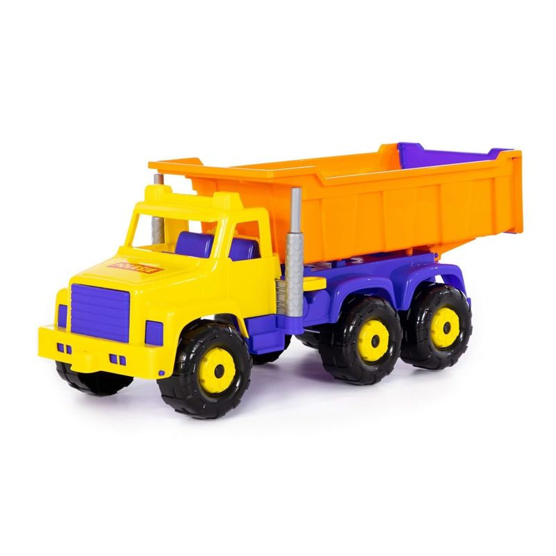 Jucarii, Copii si Bebe - Jucarii si jocuri - Vehicule si jucarii cu telecomanda - Utilaje constructie de jucarie - Camion - Supergigant, 81 x 32 x 33 cm, Polesie - Infinity.ro