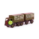 Jucarii, Copii si Bebe - Jucarii si jocuri - Vehicule si jucarii cu telecomanda - Masinute - Camion militar cu prelata si remorca - SuperTruck, 71 x 16 x 22 cm, - Infinity.ro