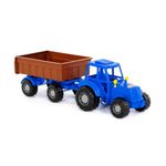 Jucarii, Copii si Bebe - Jucarii si jocuri - Vehicule si jucarii cu telecomanda - Masinute - Tractor cu remorca, 44.7 x 13.4 x 13.5 cm, Polesie - Infinity.ro