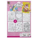Jucarii, Copii si Bebe - Jucarii si jocuri - Jucarii & jocuri educative - Seturi pictura si desen - Desen pe numere Unicorn, A4, 6 pagini, 6 creioane duble - Infinity.ro