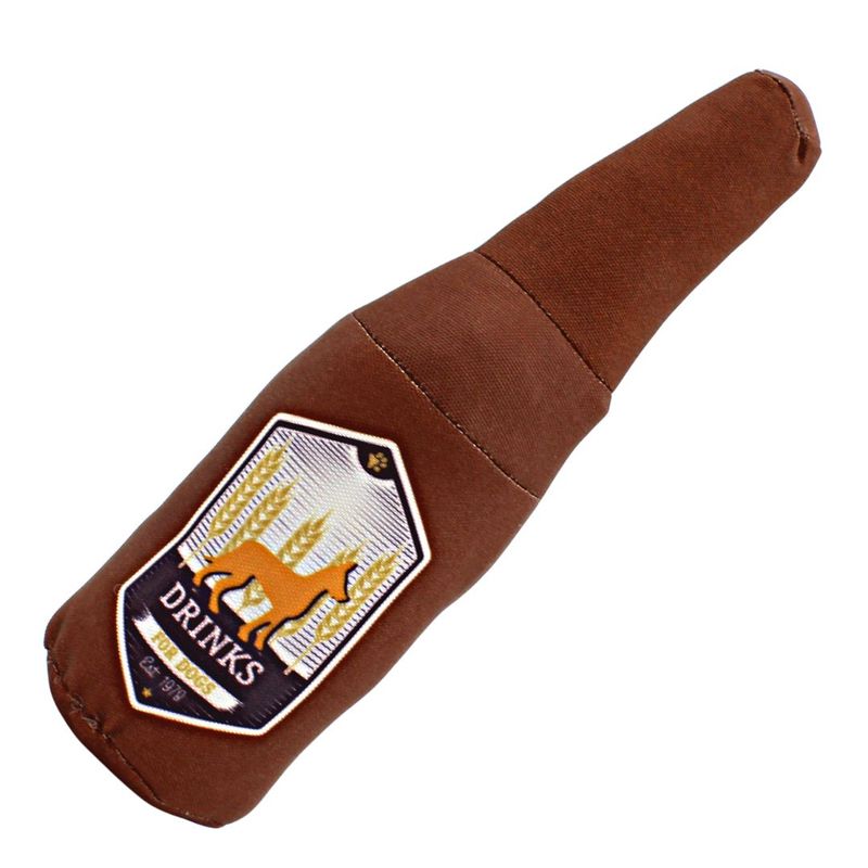 Petshop - Accesorii petshop - Jucarii animale - Jucarii interactive animale - Jucarie pentru caini sticla maro 26,5cm - Infinity.ro