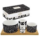 Casa si Gradina - Bucatarie si vesela - Vesela si tacamuri - Vesela pentru servire - Set portelan aperitiv 5 piese Atmosphere Graffiti - Infinity.ro