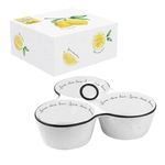 Casa si Gradina - Bucatarie si vesela - Vesela si tacamuri - Vesela pentru servire - Set aperitiv portelan 3 compartimente Amalfi - Infinity.ro