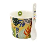 Casa si Gradina - Bucatarie si vesela - Vesela si tacamuri - Farfurii si boluri - Set portelan bol cu lingurita IceCream kiwi - Infinity.ro