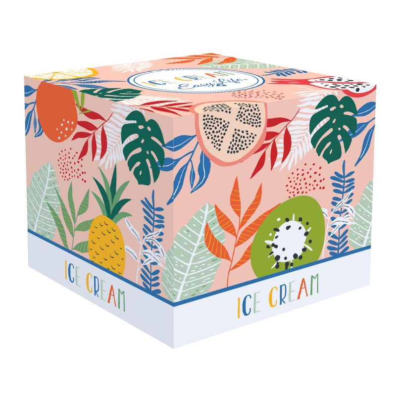 Casa si Gradina - Bucatarie si vesela - Vesela si tacamuri - Farfurii si boluri - Set portelan bol cu lingurita IceCream kiwi - Infinity.ro