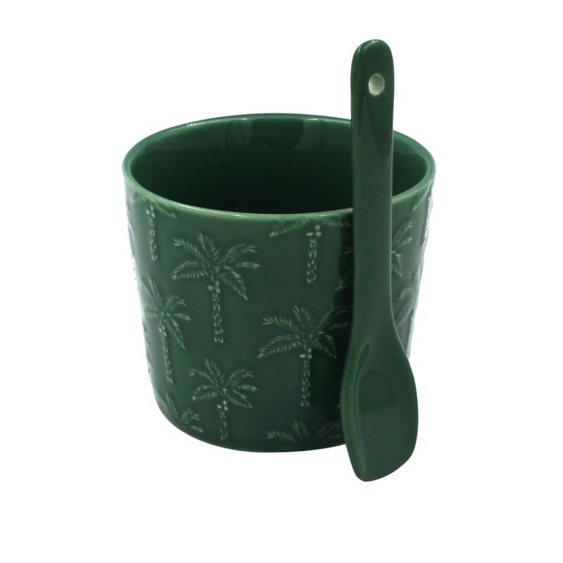 Casa si Gradina - Bucatarie si vesela - Vesela si tacamuri - Farfurii si boluri - Set portelan bol cu lingurita Tropicana - Infinity.ro