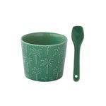 Casa si Gradina - Bucatarie si vesela - Vesela si tacamuri - Farfurii si boluri - Set portelan bol cu lingurita Tropicana - Infinity.ro