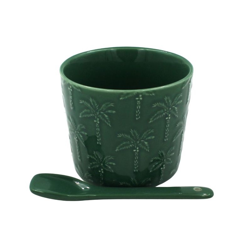 Casa si Gradina - Bucatarie si vesela - Vesela si tacamuri - Farfurii si boluri - Set portelan bol cu lingurita Tropicana - Infinity.ro