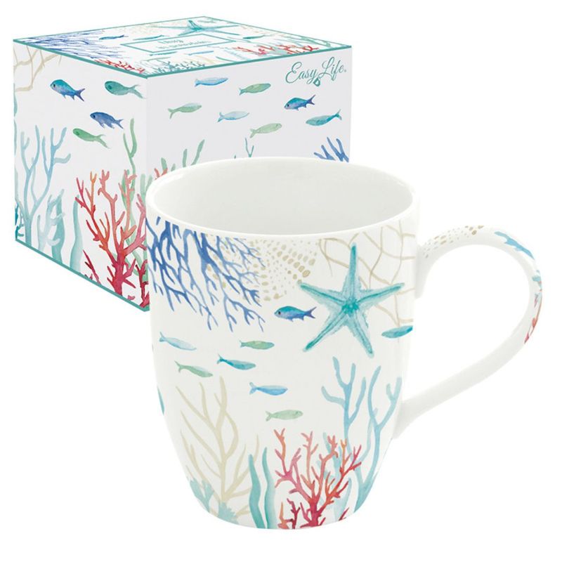 Casa si Gradina - Bucatarie si vesela - Cani si pahare - Cani si cesti - Cana din portelan 350 ml Under the sea - Infinity.ro