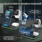 Laptop, Telefoane si Tablete - Telefoane mobile si accesorii - Accesorii Telefoane - Incarcatoare telefoane - Incarcator Wireless REVOSE™,Fast Charger 15W Incarcare Rapida Compatibil Apple Watch,Airpods,Iphone Android Samsung etc - Infinity.ro