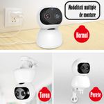 Casa si Gradina - Mobilier - Mobilier copii - Monitoare video copii - Baby Monitor, FullHD 2MP,Auto Tracking, Vedere Nocturna, Audio-Video,Rotire automata, Rezolutie 1920x1080,Senzor Miscare - Infinity.ro