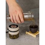 Casa si Gradina - Bucatarie si vesela - Accesorii bar - Termosuri si Cani termos - Sticla portabila termorezistenta pentru prepararea ceaiului, din INOX Alimentar, 450 ml, alb - Infinity.ro