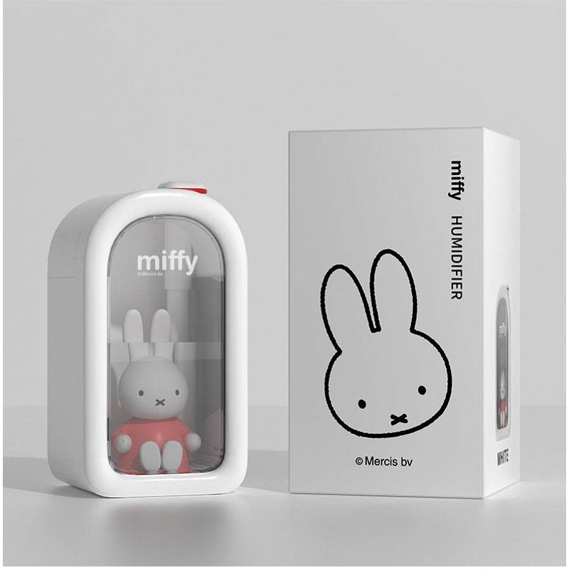 Electronice si Electrocasnice - Climatizare si sisteme de incalzire - Aparate filtrare aer - Umidificatoare - Umidificator de aer miffy , reincarcabil cu uleiuri esentiale, led, 380ml Roz - Infinity.ro