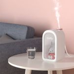 Electronice si Electrocasnice - Climatizare si sisteme de incalzire - Aparate filtrare aer - Umidificatoare - Umidificator de aer miffy , reincarcabil cu uleiuri esentiale, led, 380ml Roz - Infinity.ro