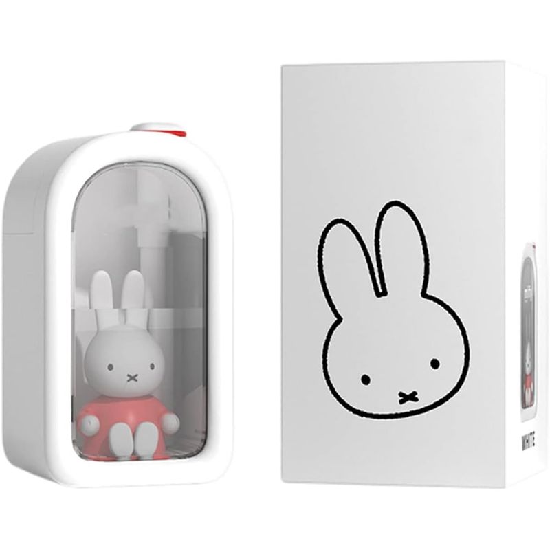 Electronice si Electrocasnice - Climatizare si sisteme de incalzire - Aparate filtrare aer - Umidificatoare - Umidificator de aer miffy , reincarcabil cu uleiuri esentiale, led, 380ml Roz - Infinity.ro