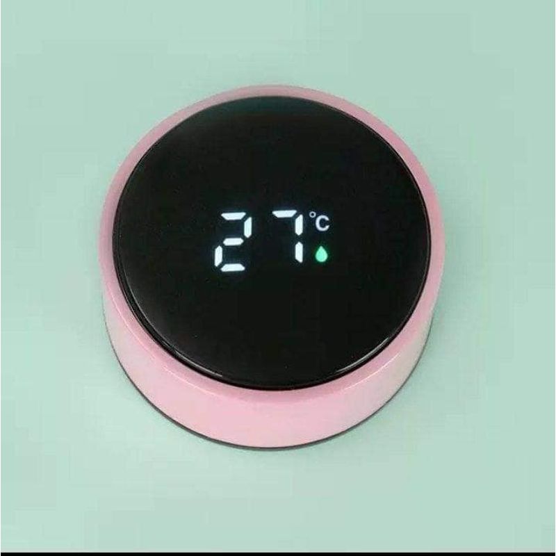 Casa si Gradina - Bucatarie si vesela - Accesorii bar - Termosuri si Cani termos - Termos smart cu pereti dublii din inox si afisaj LED, indicator temperatura C, Bare Bears,  roz, 500 ml - Infinity.ro