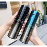 Casa si Gradina - Bucatarie si vesela - Accesorii bar - Termosuri si Cani termos - Termos smart cu pereti dublii din inox si afisaj LED, indicator temperatura C, You are my stars,  negru, 500 ml - Infinity.ro